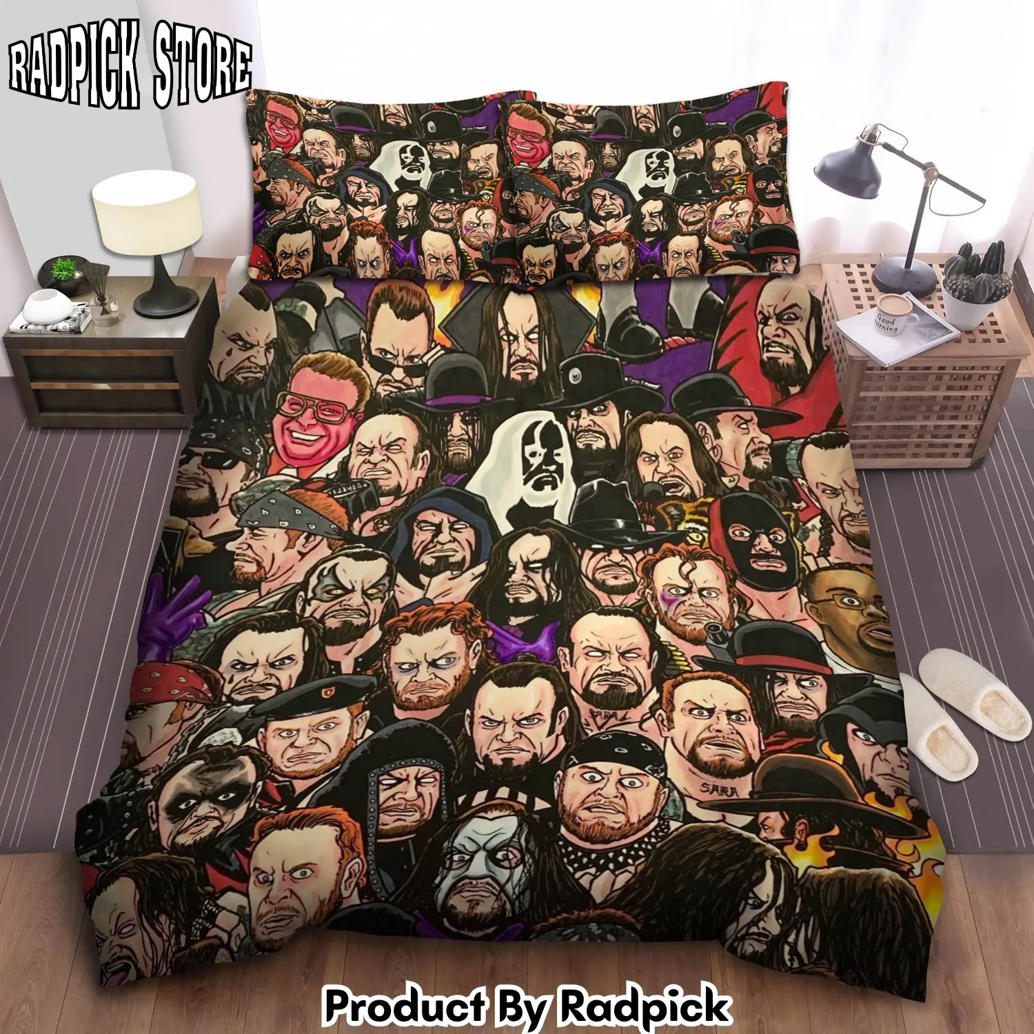 Radpick the undertanker in wwe costumes cartoon duvet cover bedroom sets comfortable bedding sets rp327885